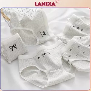 Quần lót nữ cotton kháng khuẩn cạp vừa tôn dáng co giãn đáy lót 2 lớp kiểu basic LANIXA L1108 -CB