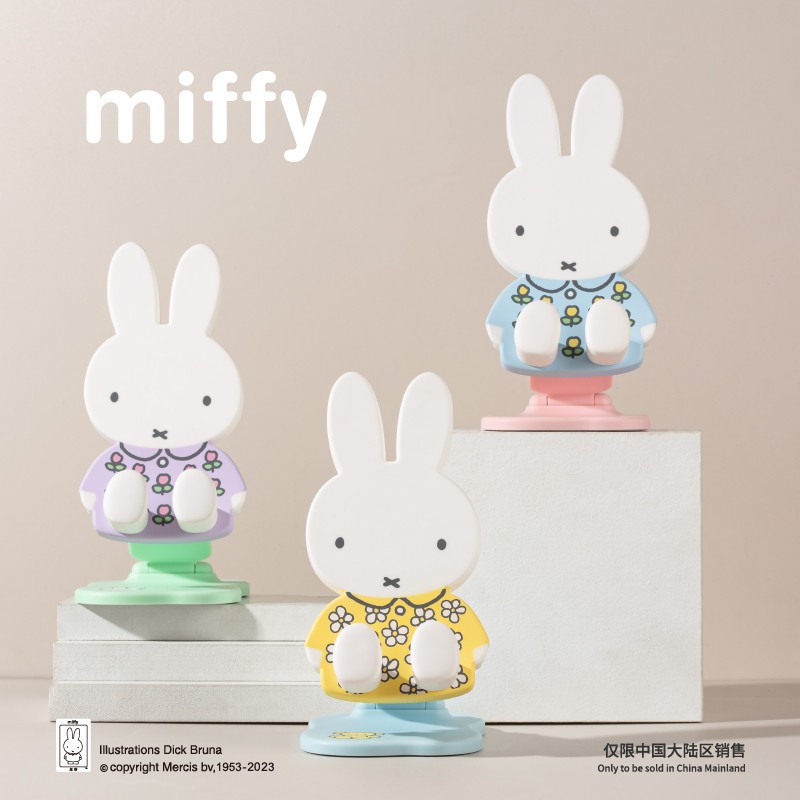 🐰 Giá Đỡ Điện Thoại Miffy Chính Hãng – Kệ Gập Để Bàn, Tượng Trang Trí Dễ Thương