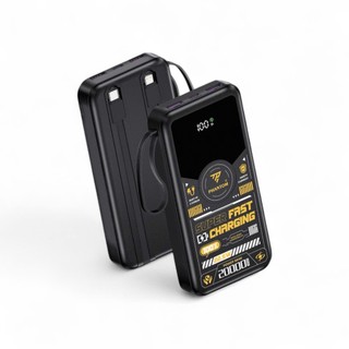 [CÓ 3C / CCC] Dự phòng PHANTOM P70 20000mAh 2 cáp TypeC 20W & LN 2.4A - USB 22.5W cổng typec In/Out