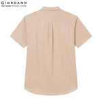 GIORDANO Áo Sơ Mi Nam Ngắn Tay Linen Shirt 01046212 — ảnh 5