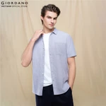 GIORDANO Áo Sơ Mi Nam Ngắn Tay Linen Shirt 01046212 — ảnh 2