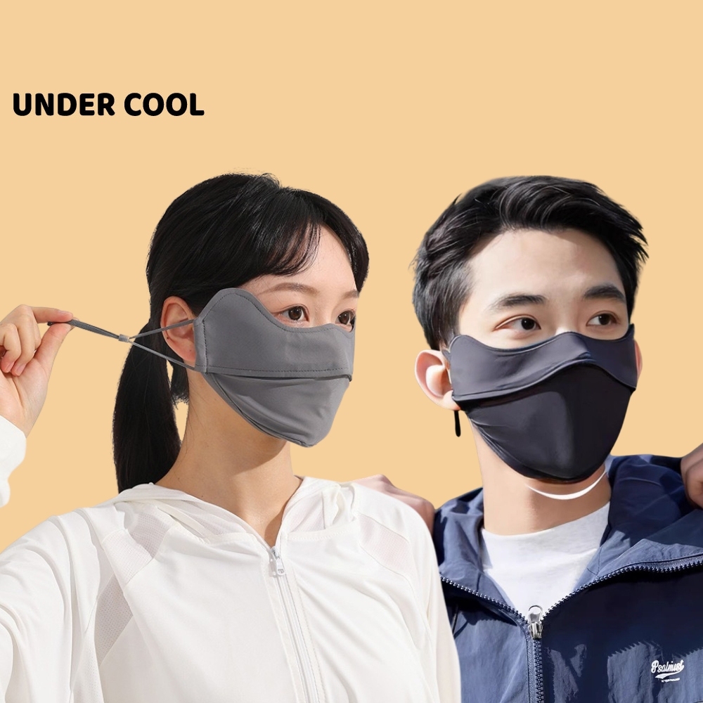 Khẩu Trang Vải lớp Chống Nắng UNDERCOOL Khẩu Trang Chống 99% tia UV UPF 50+ Logo Đổi Màu Sài Gòn - Hà Nội KT01