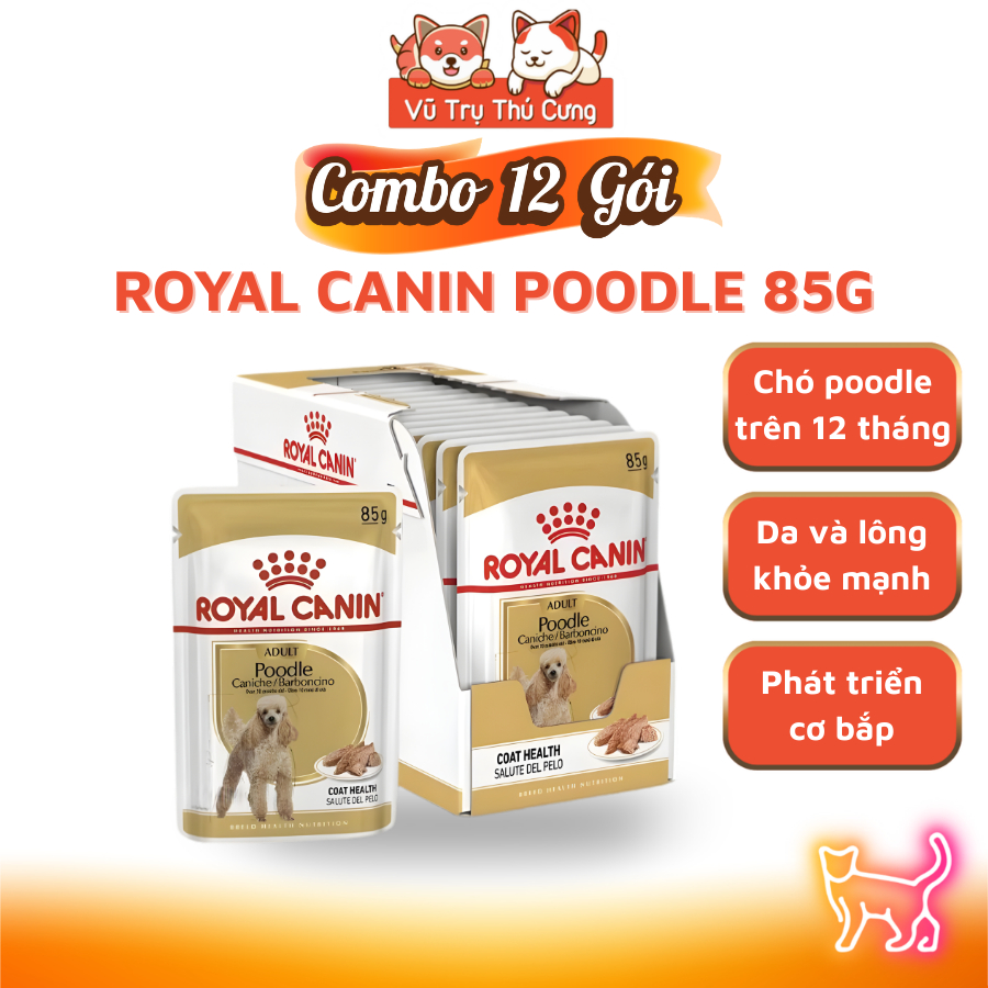 [COMBO] Pate Cho Chó Royal Canin Poodle Adult Gói 85g