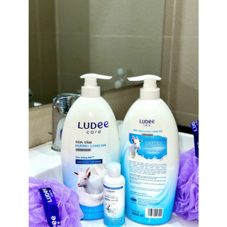 [TẶNG BÔNG TẮM] Sữa Tắm Trắng Da Ludee Care 1L - Hương Sữa Dâu/ Sữa Dê - CÔ THƯ MARKET
