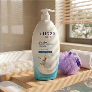[TẶNG BÔNG TẮM] Sữa Tắm Trắng Da Ludee Care 1L - Hương Sữa Dâu/ Sữa Dê - CÔ THƯ MARKET