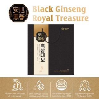 Nước uống hắc sâm Black Ginseng Royal Treasure 40 mlx24 gói Daesang Wellife Set quà sang trọng Hàn Quốc