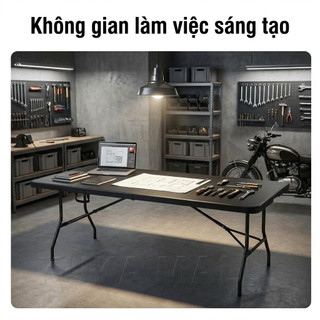 Bàn ghế gấp, bàn cắm trại dã ngoại di động, chống nước, chống nắng và dễ dàng vệ sinh