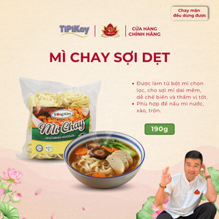 Mì Chay Sợi Dẹt 200g - Chay Mặn Đều Dùng Được - TiPiKay Shop