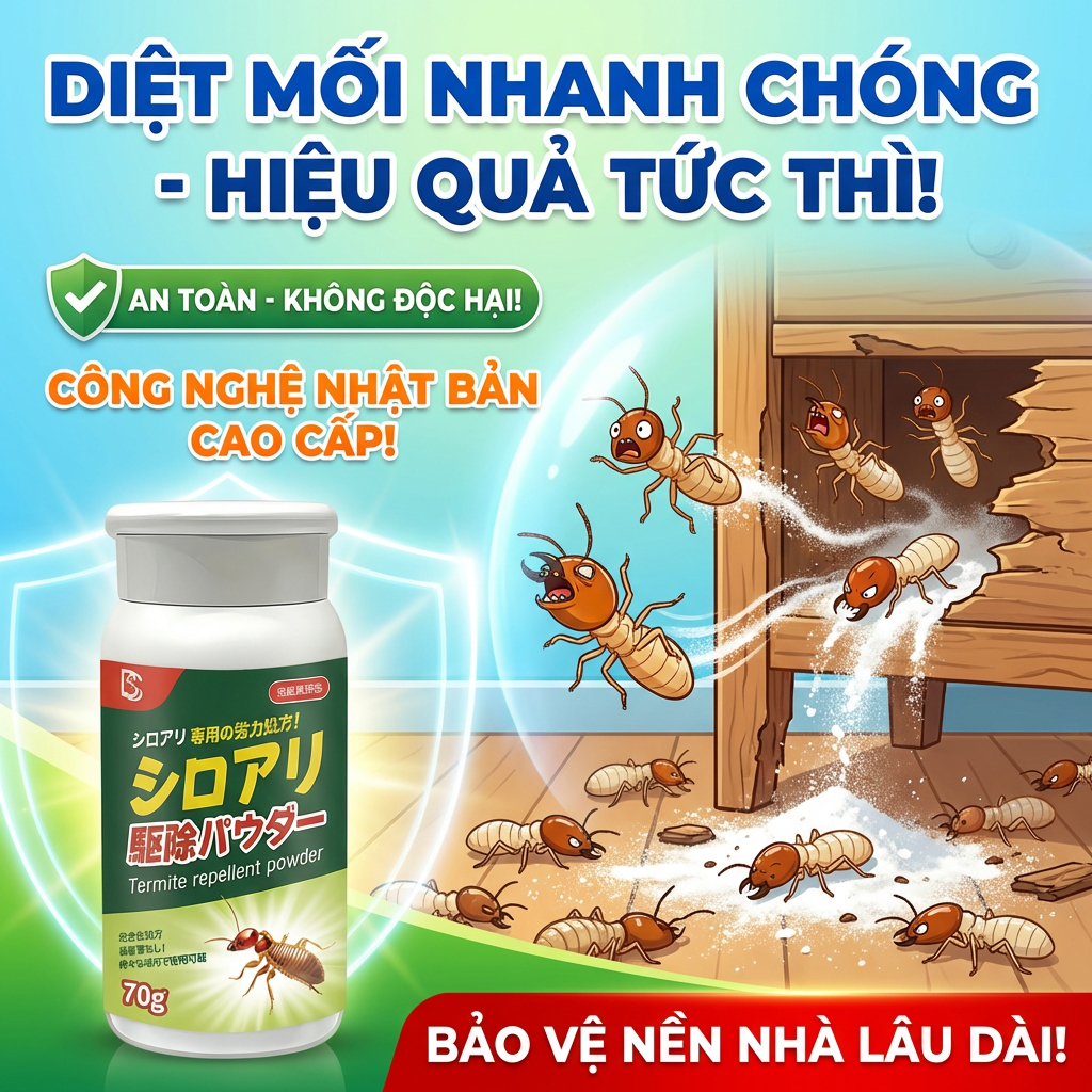 bột diệt mối, giúp kiểm soát và giảm mối hiệu quả - mua 1 tặng 1 70g