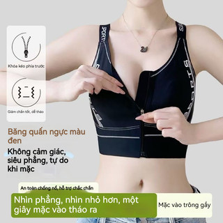 Áo Ngực Thể Thao Khóa Kéo Trước - Nâng Ngực, Thu Nhỏ Bầu Ngực, Không Hằn, Mặc Cực Êm