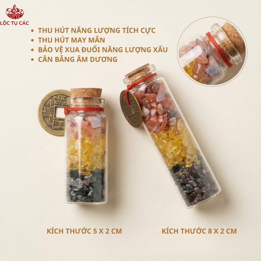 Hũ đá thạch anh, đá thanh tẩy không gian phong thủy ( ĐÃ THỈNH ) mang năng lượng may mắn, quà tặng ý nghĩa.