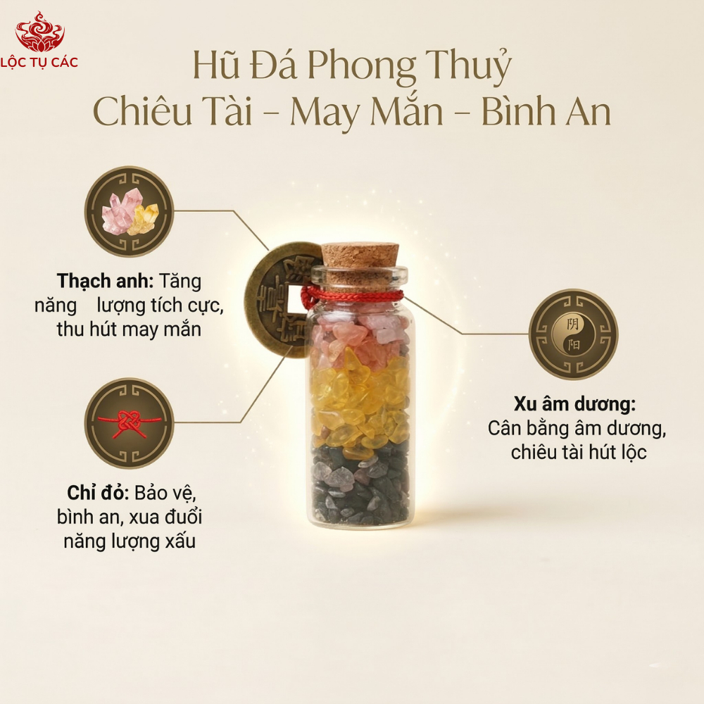 Hũ đá thạch anh, đá thanh tẩy không gian phong thủy ( ĐÃ THỈNH ) mang năng lượng may mắn, quà tặng ý nghĩa.