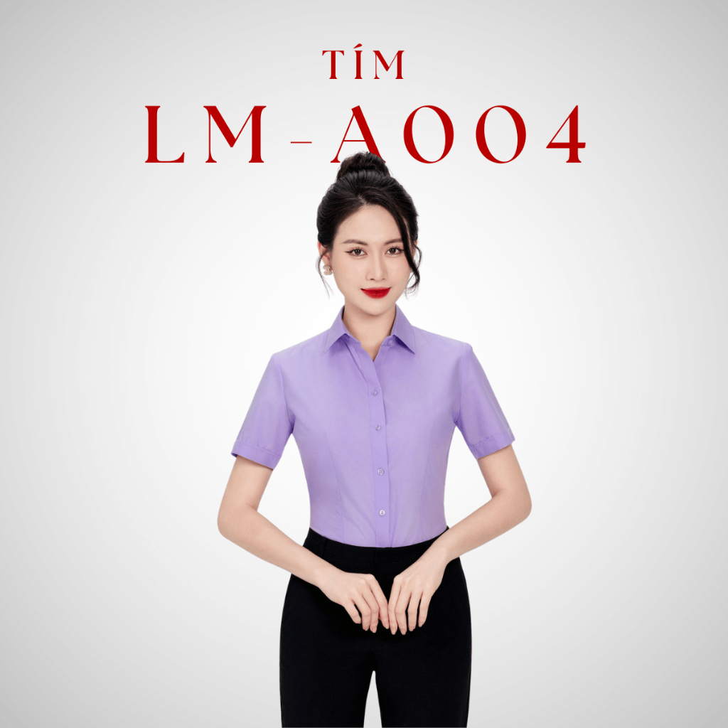 Áo Sơ Mi Nữ Ngắn Tay Công Sở Vĩnh Tiến Ladies, Chất Liệu Modal Sợi Gỗ - GTB 399