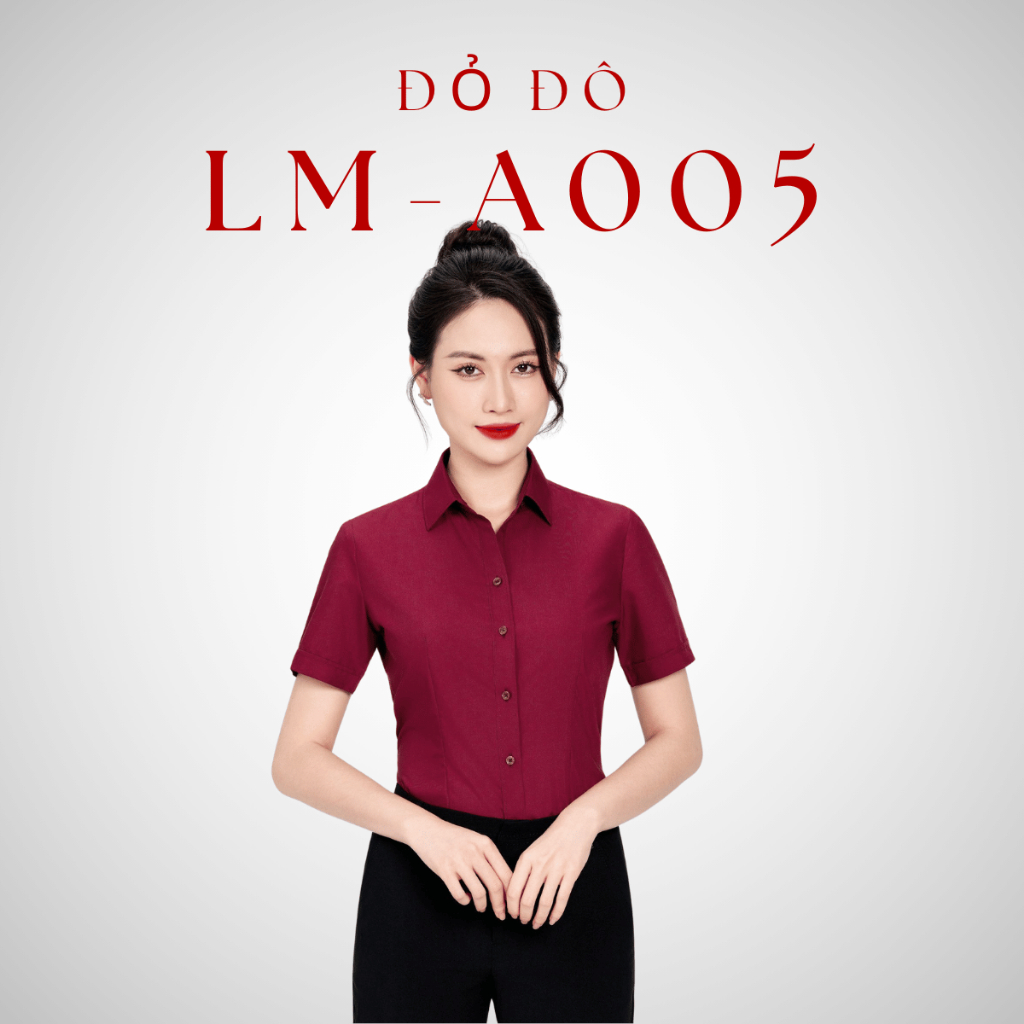 Áo Sơ Mi Nữ Ngắn Tay Công Sở Vĩnh Tiến Ladies, Chất Liệu Modal Sợi Gỗ - GTB 399