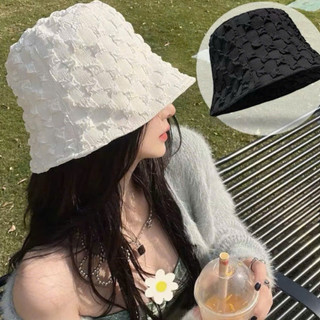 Mũ Bucket Nữ Vải Dập Nổi Form Đứng 56-58cm – Nón Tai Bèo Hàn Quốc Che Mặt Dễ Phối Thời Trang