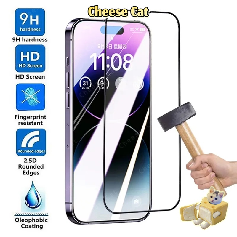 1 ~ 3 Kính Cường Lực Bảo Vệ Màn Hình Trong Cho iPhone 11 12 13 14 15 16 17 Pro Max X XS MAX XR 8 7 Plus
