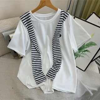 Áo thun bigsize nữ form rộng tay ngắn phối khăn thủy thủ dễ thương, bacsic, mềm mịn dễ phối đồ A326+A195