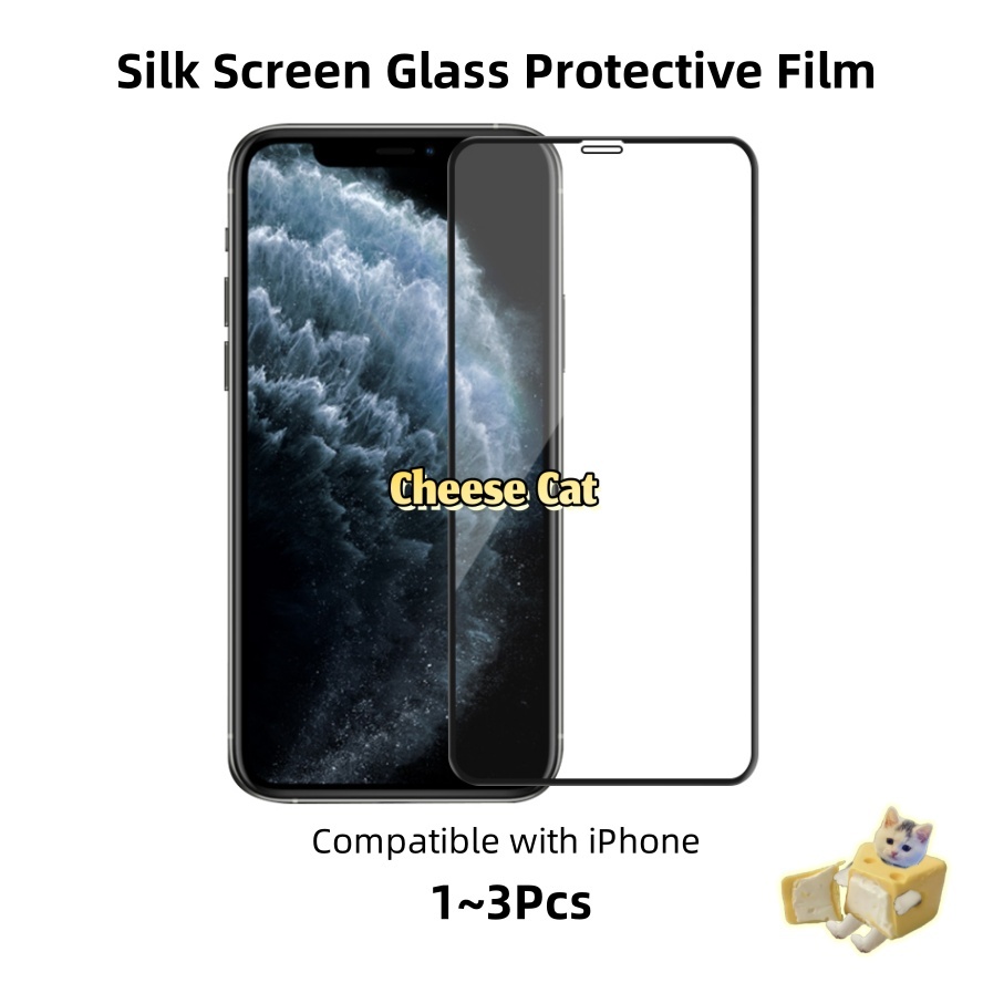 1 ~ 3 Kính Cường Lực Bảo Vệ Màn Hình Trong Cho iPhone 11 12 13 14 15 16 17 Pro Max X XS MAX XR 8 7 Plus