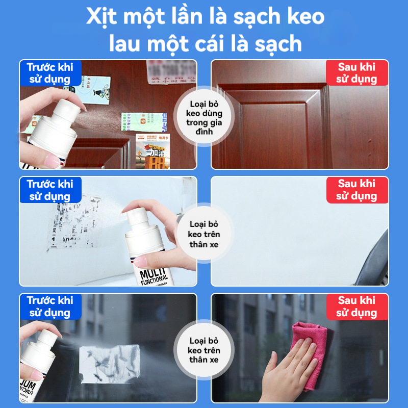 đa năng hiệu quả trên Nước tẩy keo,Dung Dịch Tẩy Keo Băng Dính, Làm Sạch Mọi Vết Keo, Băng Dính, Chỉ 3 Giây, Nhiều bềmặt