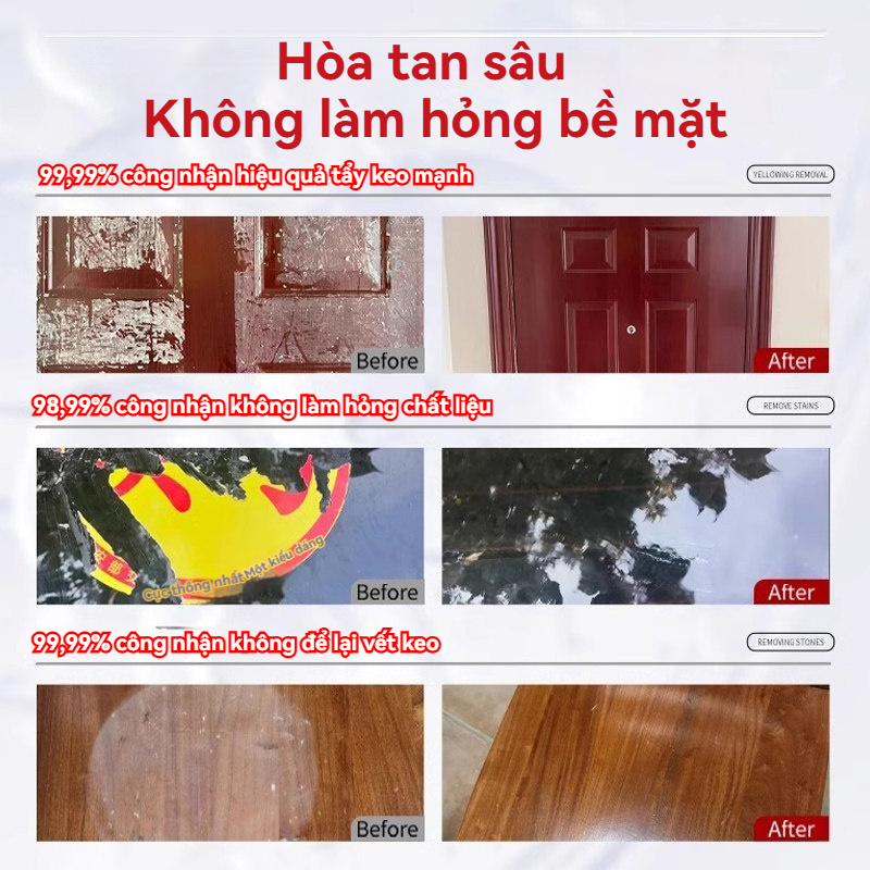 đa năng hiệu quả trên Nước tẩy keo,Dung Dịch Tẩy Keo Băng Dính, Làm Sạch Mọi Vết Keo, Băng Dính, Chỉ 3 Giây, Nhiều bềmặt