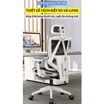 Ghế Công Thái Học Thông Minh Ergonomic Chống Gù Hiện Đại, Ghế Xoay Văn Phòng Ngả Lưng 135 Độ Kèm Gác Chân Thư Giãn GVP23 — ảnh 6