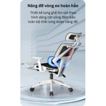 Ghế Công Thái Học Thông Minh Ergonomic Chống Gù Hiện Đại, Ghế Xoay Văn Phòng Ngả Lưng 135 Độ Kèm Gác Chân Thư Giãn GVP23 — ảnh 8