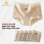 Quần Lót Nữ AMYBRA Cotton Kháng Khuẩn Dáng Đùi, Quần Boxer Nữ Viền Ren Gợi Cảm L5918