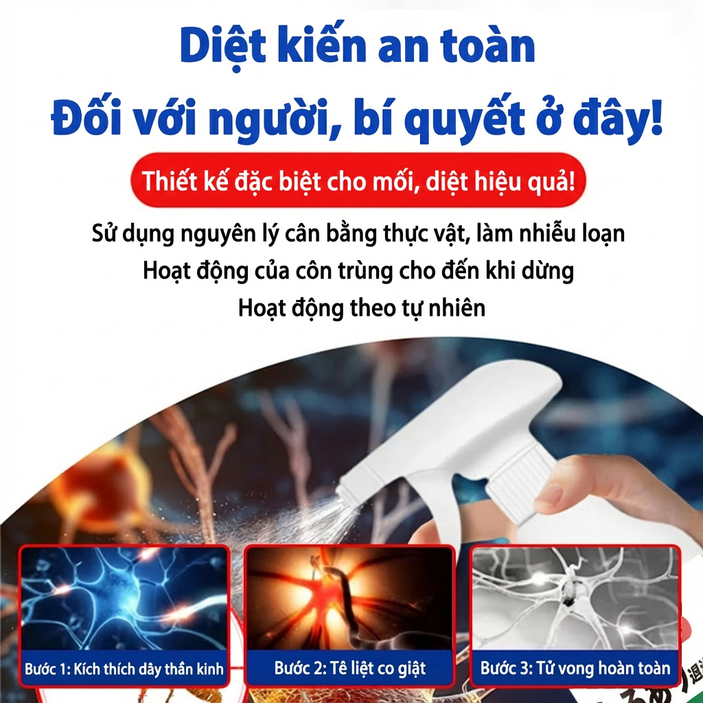 M1T1 bình xịt diệt mối - thuốc diệt mối - diệt mối tận gốc, diệt sạch tổ mối