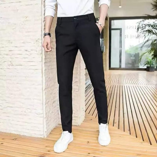 Quần Tây Âu Co Dãn 4 Chiều 100% Cotton Chống Nhăn Không Ra Màu Dày Mềm Mịn Thấm Hút Mồ Hôi
