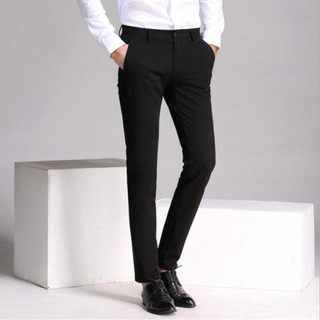 Quần Tây Âu Co Dãn 4 Chiều 100% Cotton Chống Nhăn Không Ra Màu Dày Mềm Mịn Thấm Hút Mồ Hôi