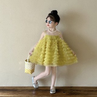 SẴN 130-order quảng châu- váy tầng 2 dây xoè thiết kế điệu cho bé gái