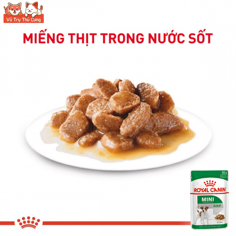 (Combo) Pate Cho Chó Royal Canin Mini Adult Gói 85g