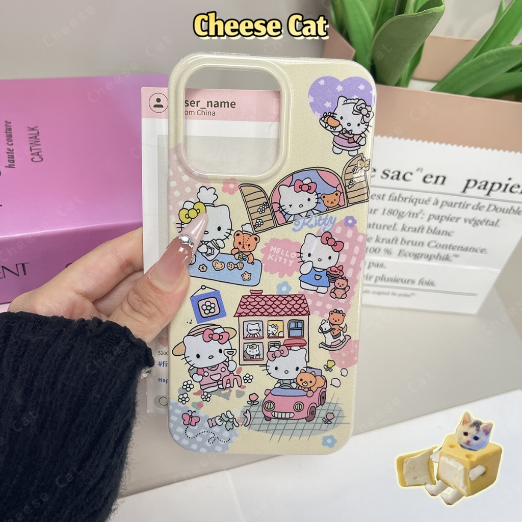 ốp Kitty ốp điện thoại hình mèo con dễ thương cho iPhone 13 14 15 16 11 12 17 Pro Max 17 Air 6 7 8 Plus XR Xs Max