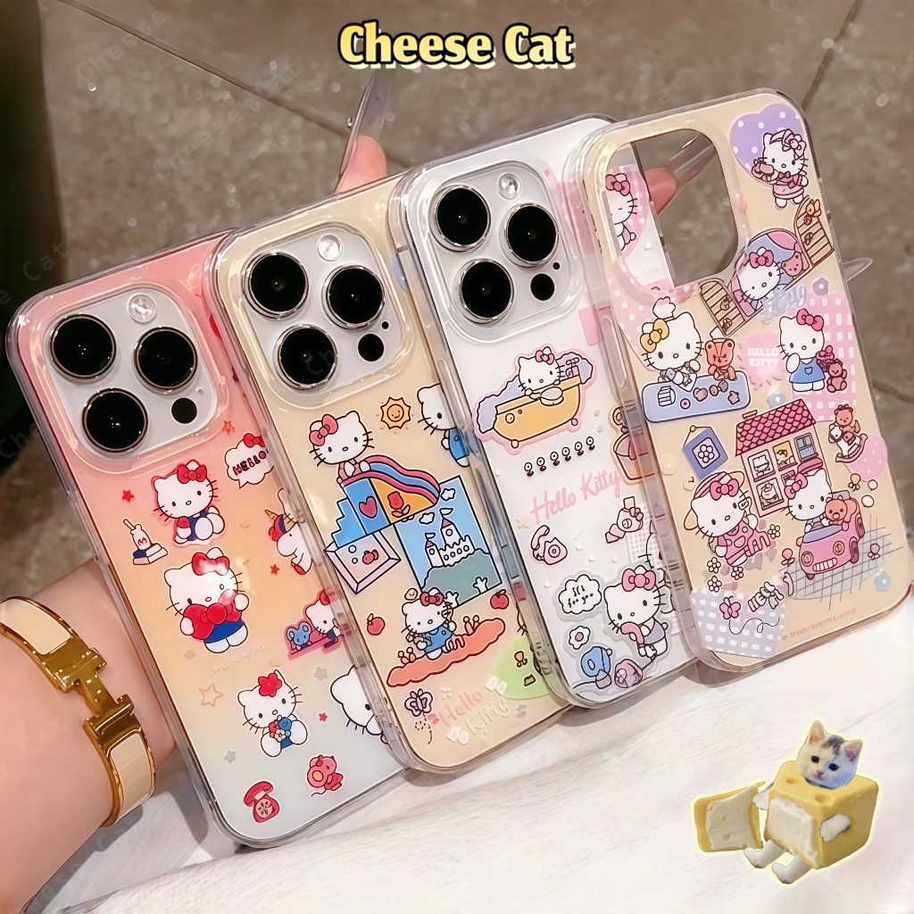 ốp Kitty ốp điện thoại hình mèo con dễ thương cho iPhone 13 14 15 16 11 12 17 Pro Max 17 Air 6 7 8 Plus XR Xs Max