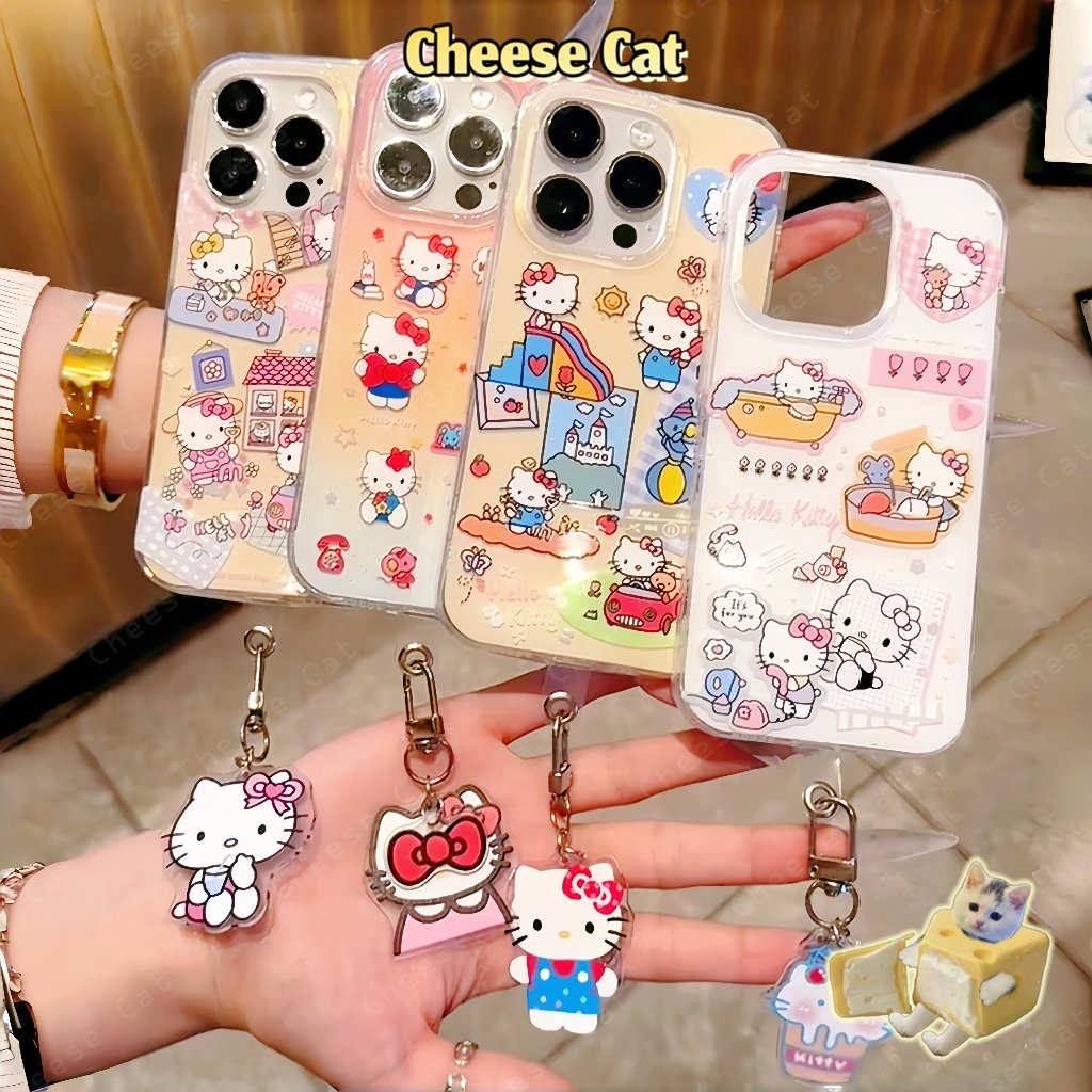ốp Kitty ốp điện thoại hình mèo con dễ thương cho iPhone 13 14 15 16 11 12 17 Pro Max 17 Air 6 7 8 Plus XR Xs Max