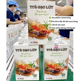 ✅ Trà giảm cân Gạo Lứt Kỳ Tử [Chính Hãng Cao Cấp] ✅ Trà giảm béo gạo lứt Mix 8 Vị Thảo Mộc giữ dáng đẹp da hộp 20 gói