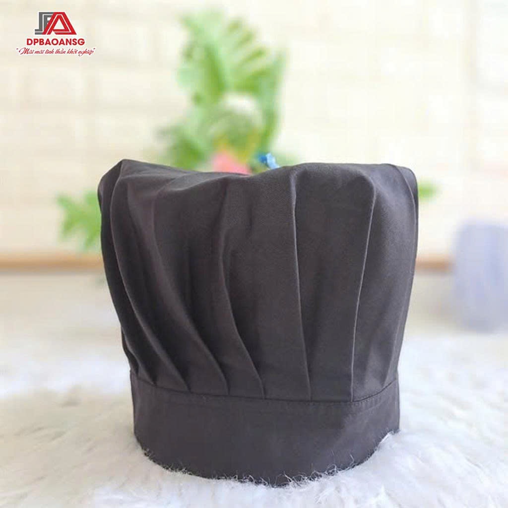 Nón Đầu Bếp Vải Kaki Thoáng Khí Giữ Form Tốt - Nhiều Màu Cho Nhà Hàng, Khách Sạn, Quán