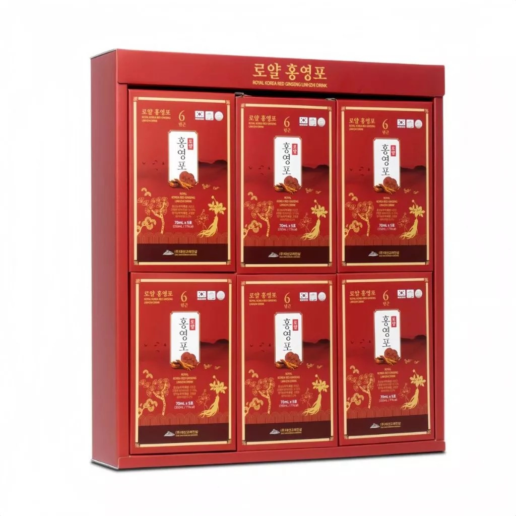 Nước Hồng Sâm Linh Chi Royal (70ml x 30 Gói)