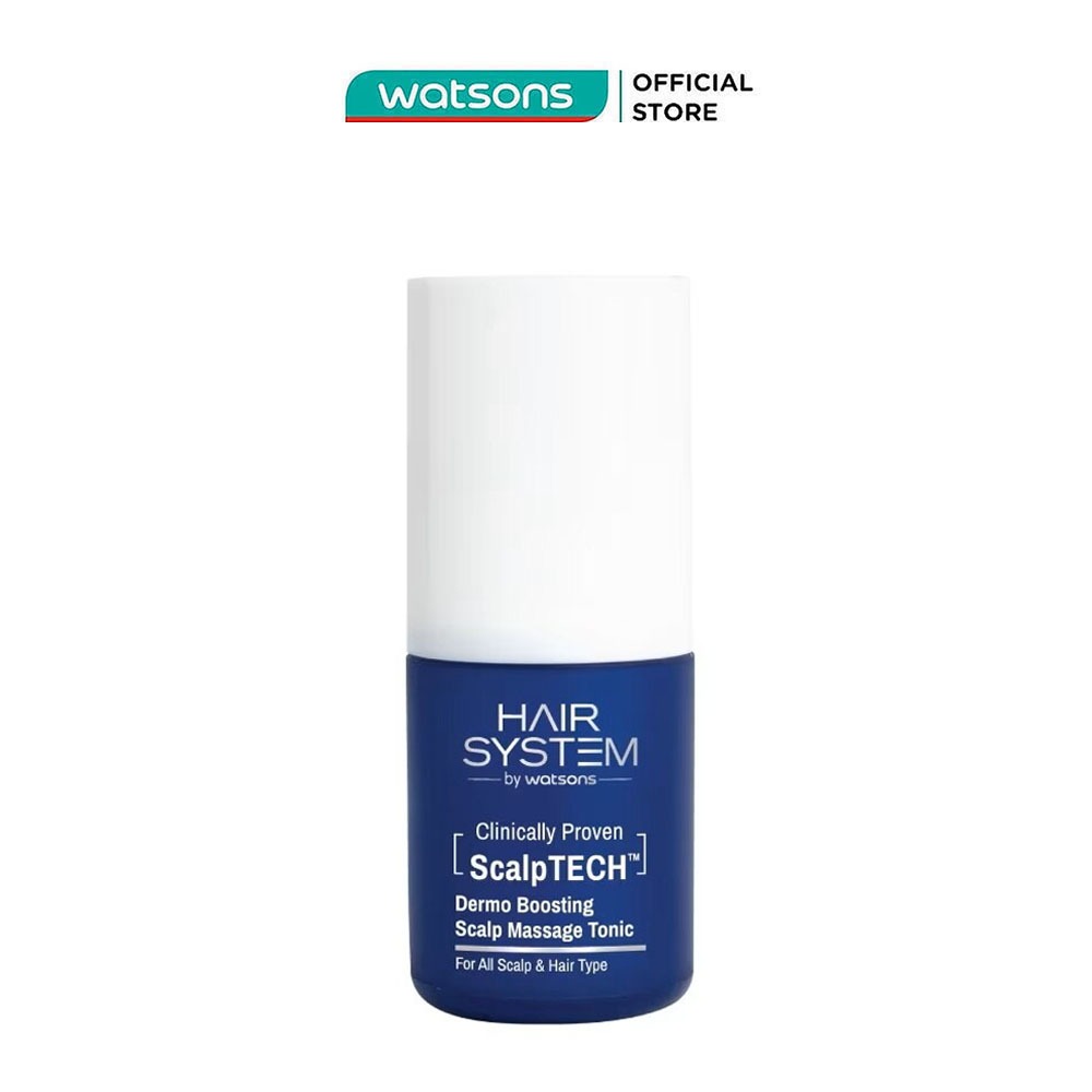 Tinh Chất Massage Da Đầu Hair System By Watsons Scalptech Dermo Boosting Scalp Massage Tonic 80ml