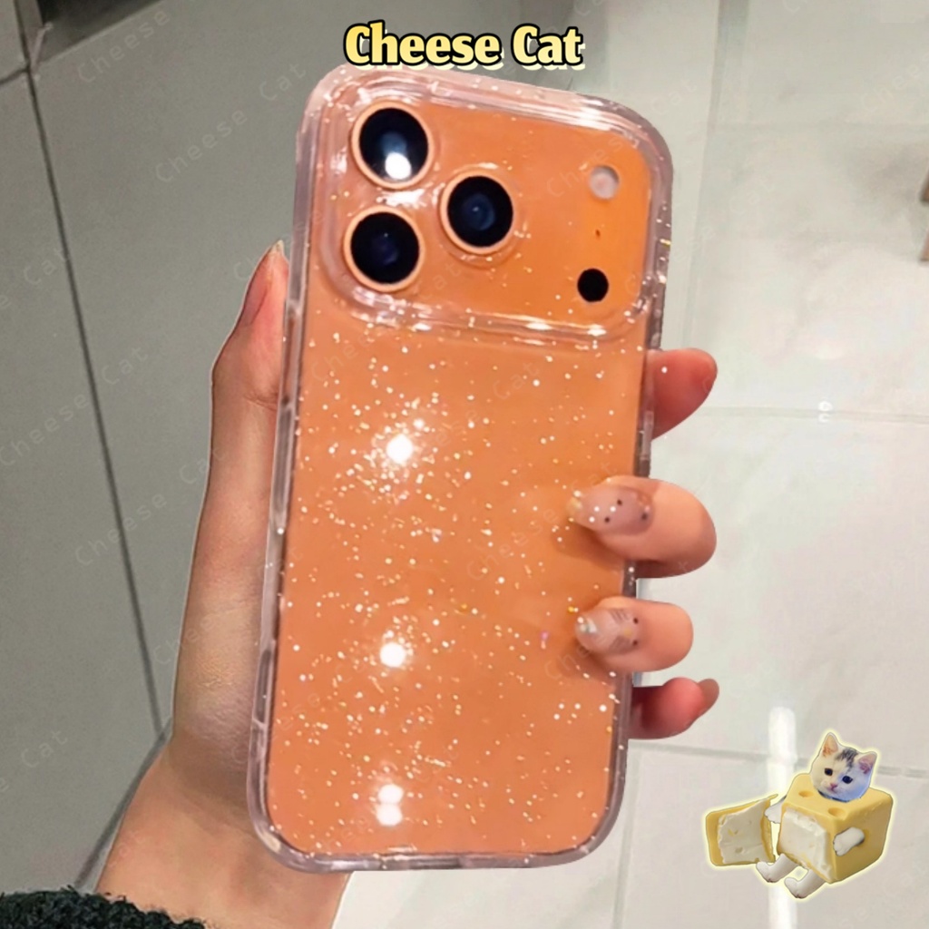 Ốp điện thoại lấp lánh tối giản có đính sequin cho iPhone 17 Pro Max dành cho iPhone 11 12 13 14 15 16 Xs Max 7 Plus