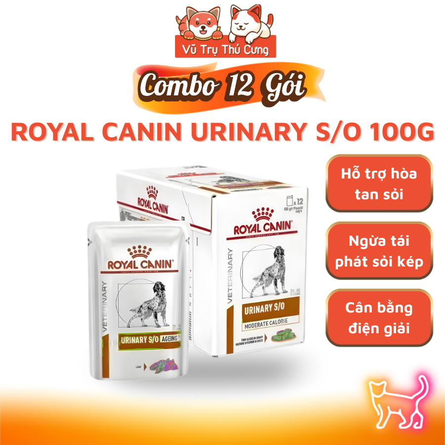 Pate Cho Chó Royal Canin Urinary S/O Hỗ Trợ Sỏi Thận