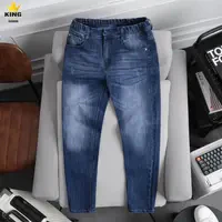 Quần Jean Nam Lưng Thun Co Giãn KINGFASHION Chất Liệu Cotton Denim Thoải mái Ôm Form, Tôn Dáng
