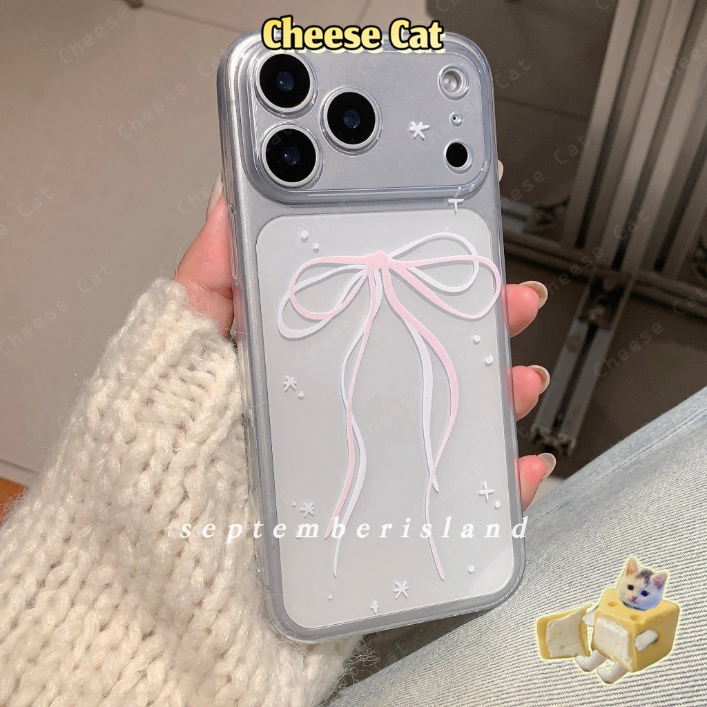 Ốp lưng nơ ruy băng đính sequin lấp lánh cho iPhone 17 Pro Max dành cho iPhone 11 12 13 14 15 16 Xs Max 7 Plus 16E