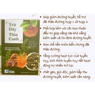 ✅ Trà tiểu đường Dây Thìa Canh [Chính Hãng Cao Cấp] ✅ Ổn định đường huyết phòng chống biến chứng tiểu đường hộp 30 gói