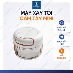 Máy Xay Tỏi Mini Kéo Dây Cầm Tay | Dụng Cụ Xay Tỏi Ớt, Rau Củ, Không Dùng Điện