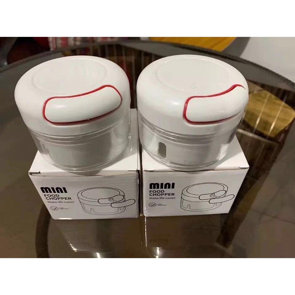 [XẢ KHO] Máy Xay Tỏi Mini Kéo Dây Cầm Tay | Dụng Cụ Xay Tỏi Ớt, Rau Củ, Không Dùng Điện
