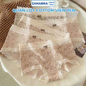 Quần Lót, Quần Boxer Cotton Nữ Kháng Khuẩn Không Hằn Viền Ôm Trọn V3 Mềm Mịn Co Giãn ZANABRA L5918