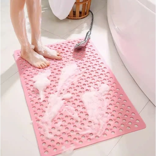 Thảm lót nhà tắm chống trơn trượt PVC 72×36cm thảm cao su có nút hút
