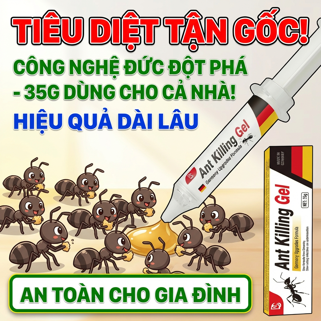 M1T1 diệt kiến - thuốc diệt kiến 35g cực hot, kiến tha nhau bỏ tổ