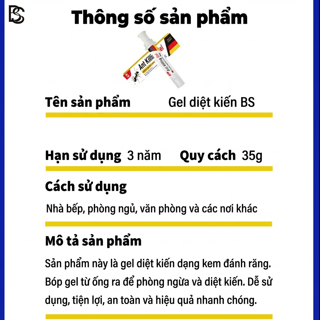 M1T1 diệt kiến - thuốc diệt kiến 35g cực hot, kiến tha nhau bỏ tổ